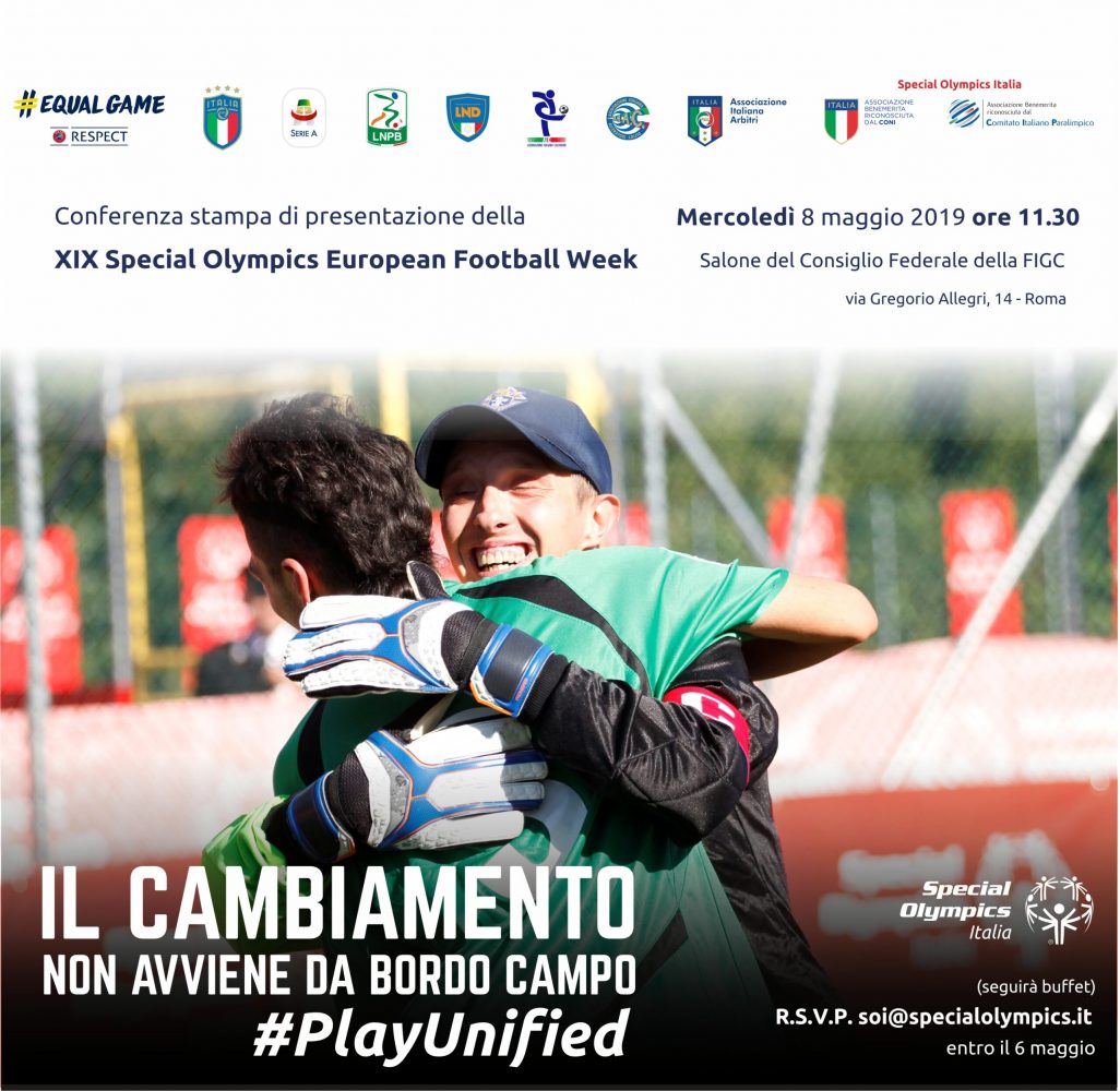Special Olympics European Football Week 2019: il calcio d’inizio in FIGC