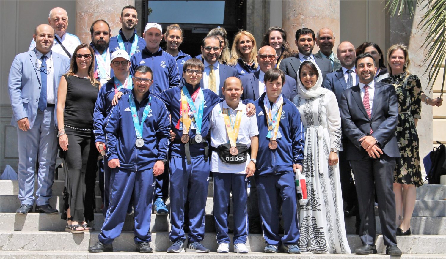 Gli atleti Azzurri ospiti all’Ambasciata degli Emirati Arabi Uniti